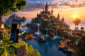 build a custom minecraft map, spawn, world and server build