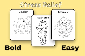 design digital coloring books for kids