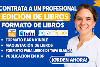 edición, corrección y maquetación de libros para publicación en amazon KDP