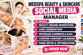 do medspa beauty skincare social media marketing
