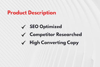 write optimized ecommerce product descriptions