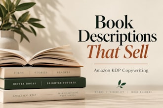 write a high converting amazon KDP book description