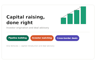 raise capital mergers acquisition corporate development