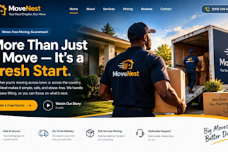 design moving company website logistics,trucking freight website