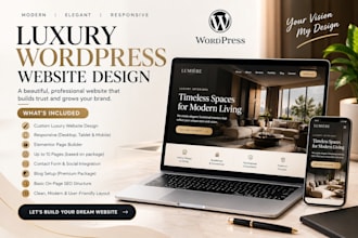 design a premium luxury wordpress business website