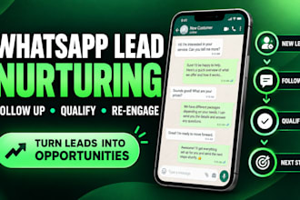 nurture and follow up with your leads through whatsap