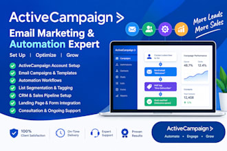 set up activecampaign email marketing and automation