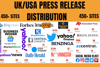 write UK press release, UK news distribution, PR distribution with SEO backlink