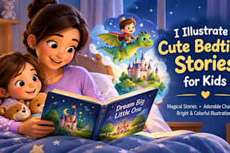 l illustrate cute bedtime stories for kids
