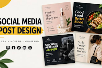 design social media post, ad design, social media kit