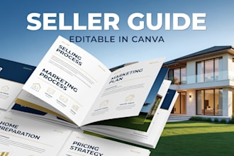 create a real estate listing presentation fully editable in canva
