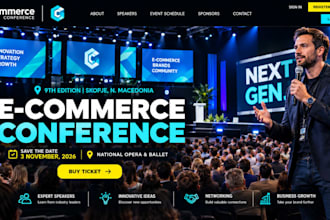 design wix conference membership website event subscription portal website