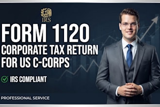 prepare and file irs form 1120 corporate tax return for c corps