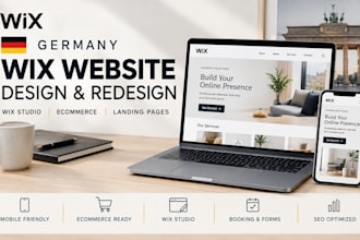 design germany wix website, redesign wix website, wix studio and showit
