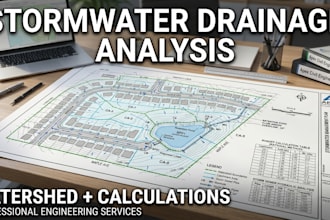 provide stormwater drainage analysis and watershed calcs