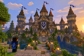 create custom minecraft builds houses castles server spawns