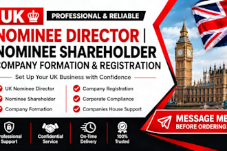 provide trusted nominee director for company registration,nominee shareholder