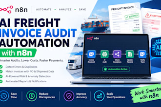 build an ai freight invoice audit automation with n8n