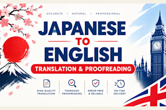 translate and proofread japanese to english content