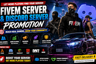 fivem server promotion discord promotion gaming minecraft
