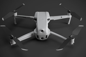 reverse engineer dji drone part,fpv uav,cinewhoop quadcopter,cad propeller guard