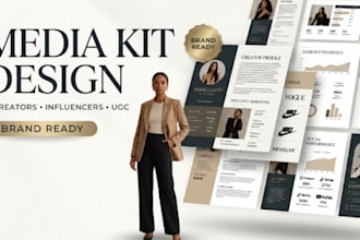 design a professional media kit for influencers and creators