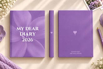 design a custom professional diary journal