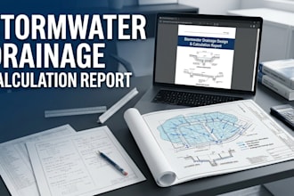 prepare a stormwater drainage calculation report and design