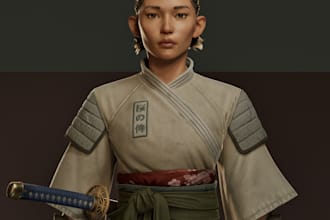 do 3d game character 3d realistic model unreal engine avatar