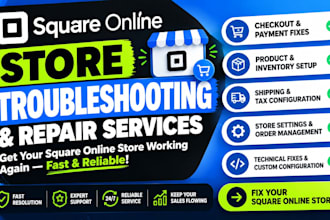 fix square online checkout payment cart issues product shipping tax setup issues