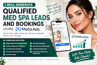 generate qualified med spa leads and bookings using meta ads