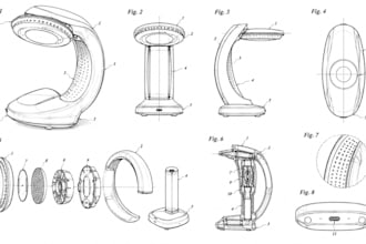 design patent drawings, utility patent figures and design patent line art