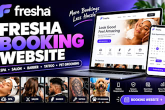 develop spa salon barber tattooing pet grooming booking website using fresha