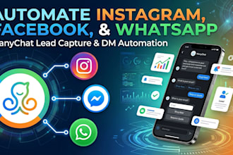 automate instagram facebook and whatsapp with manychat chatbot