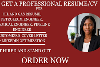 write a professional oil and gas resume