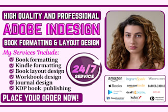 adobe indesign book formatting journal workbook christian ebook layout design
