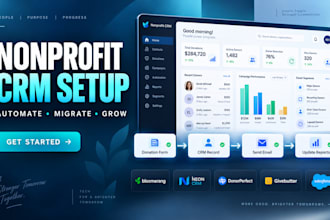 setup nonprofit CRM bloomerang neon donorperfect givebutter salesforce