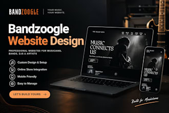 do amazing bandzoogle website, band website, music website and bandzoogle store