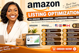 optimize amazon product listing variation fix errors suppressed asins audit SEO