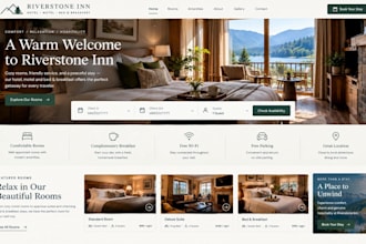 design squarespace hotel booking website motel website bed breakfast site