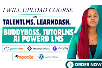 upload course on learndash tutorlms talentlms, ai powered lms, buddyboss