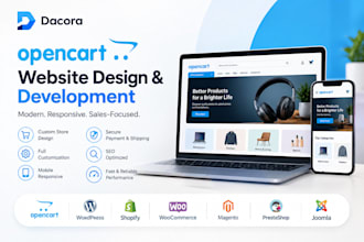 build advance opencart website design opencart ecommerce store opencart redesign