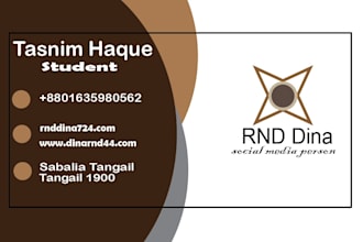 design a buisness card for our brand