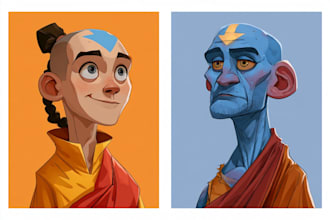 draw cute cartoon avatar from your photo