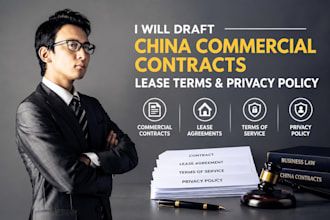 draft china commercial contracts lease terms and privacy policy