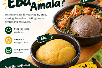 teach you how to make african eba and egusi
