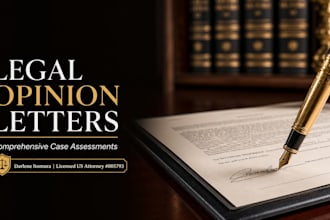 draft a powerful legal opinion letter and case assessment