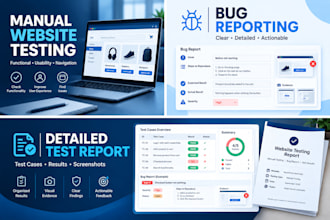 manually test your website