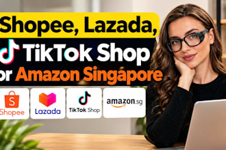 setup shopee lazada tiktok shop amazon singapore dropshipping ecommerce store