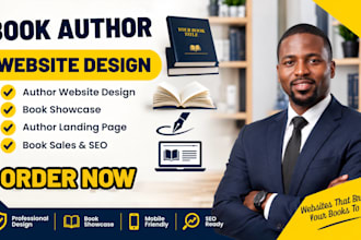 design book author website, author website, book website, author website design